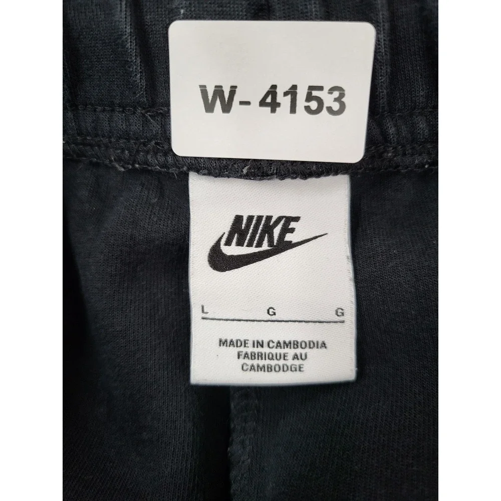 Nike Men Activewear Pants L Black Tech Fleece Jogger 26